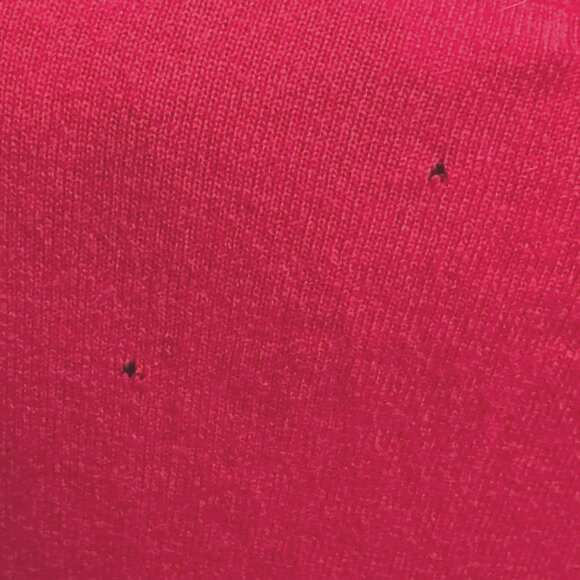 100% Cashmere Button-Down Cardigan Sweater, Red, Juniors XL, Circa 1990s - Picture 11 of 15